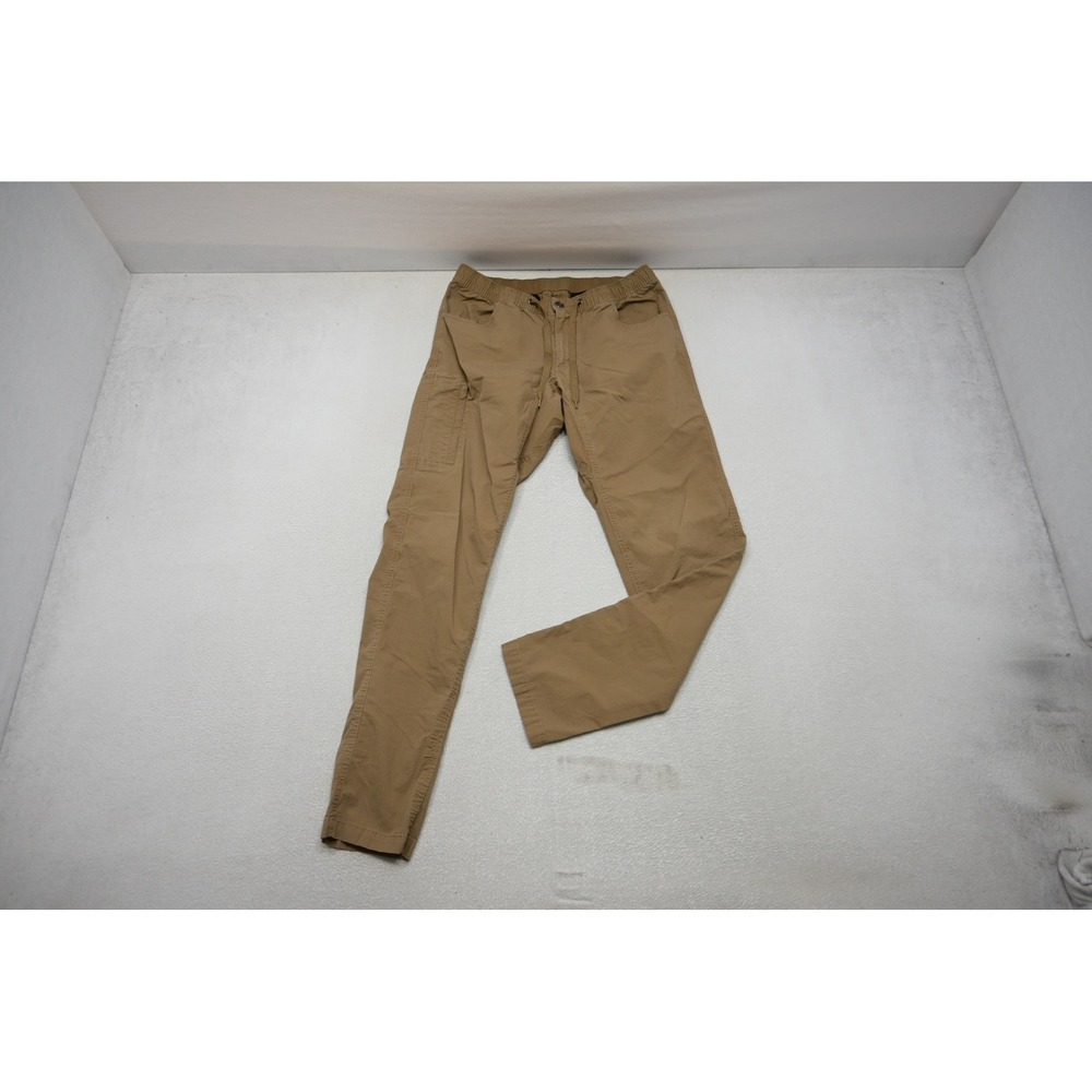BYLT Premium Basics Jogger Pants Mens Large Tan Cargo Utility Tapered Excellent